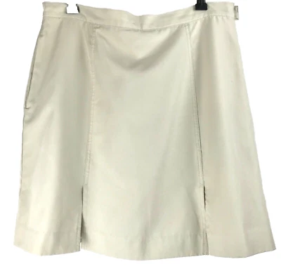 IZOD Skort Skirt & Shorts Womens 12 Longer Length Activewear Tennis Golf Ivory - Image 1 of 4