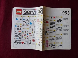Notice instruction LEGO service 1995 - Imagen 1 de 4
