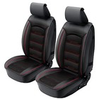 2x Deluxe Universal Front Car Seat Covers Protectors PU Leather Seat Covers UK