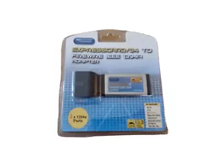 Best Connectivity ExpressCard 34mm to 2x 6Pin Female Firewire800 1394a - Imagen 1 de 3