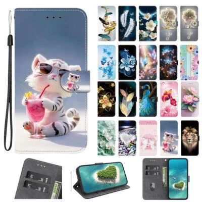 Flower Butterfly Bear Cat Wallet Phone Case For Xiaomi POCO C75 C65 M6 Pro F6 X6 - Image 1 of 4