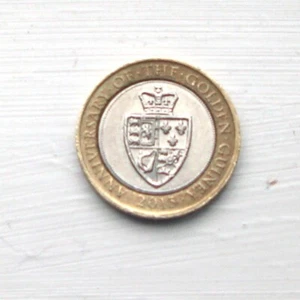 £2 Pound Coin British, 2013 ANNIVERSARY OF THE GOLDEN GUINEA - Picture 1 of 2