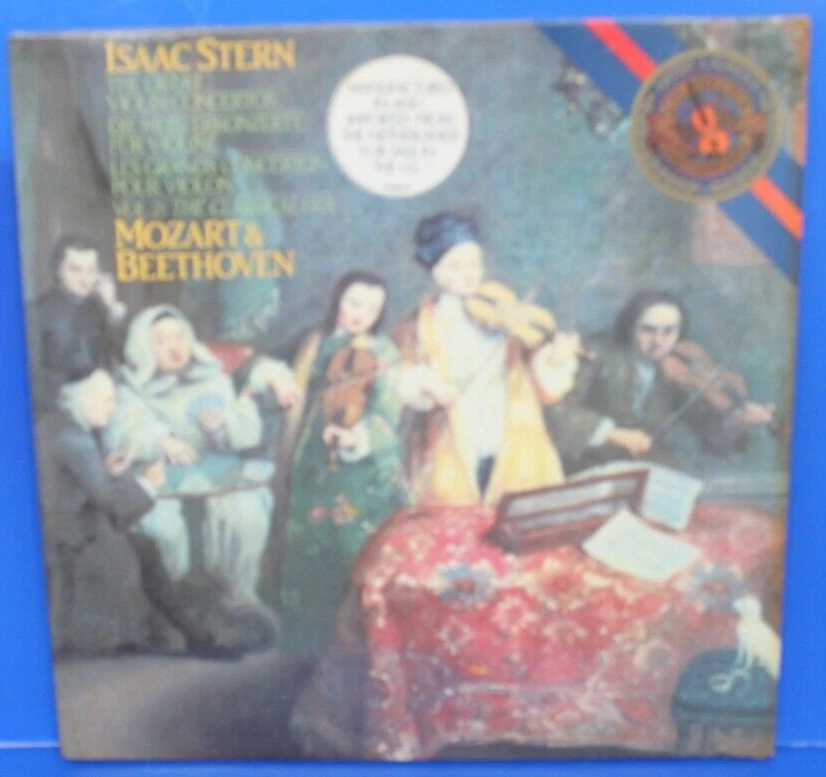 Scarce SEALED Isaac Stern-The Great Violin Concertos-Mozart & Beethoven-CBS LP - Image 1 of 1