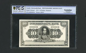CANADA P-UL, 10 Dollars , 1913 , Archival Photograph Proof PCGS - Picture 1 of 2