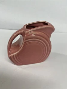 Fiestaware Rose Pink Mini Disc Pitcher - Picture 1 of 6