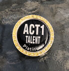 Act 1 Talent Platinum Award Collectors Metal Travel Lapel Pin