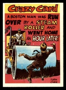 1961 Topps Crazy Cards #65 Boston Man Was... EX/MT