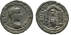 Ancient Rome AD 244-249 Mesopotamia Nisibis Philip Arab Temple Tyche Large AE - Picture 1 of 1