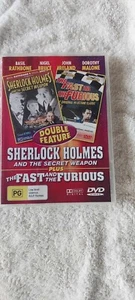 SHERLOCK HOLMES AND THE SECRET WEAPON (1942) THE FAST AND THE FURIOUS (1954) DVD - Picture 1 of 1