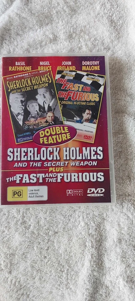SHERLOCK HOLMES AND THE SECRET WEAPON (1942) THE FAST AND THE FURIOUS (1954) DVD - Image 1 of 1