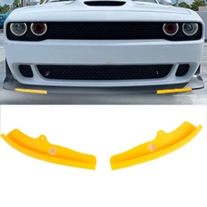 For 2015-2020 Dodge Challenger R/T SRT GT Front Bumper Lip Splitter Protector 2x - Picture 1 of 7