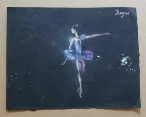 FINE pastels painting signed: DEGAS - Antique Artwork "Dancer" - Awesome - Picture 1 of 4
