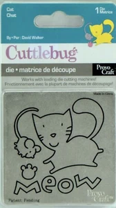 Cuttlebug Brand New CAT MEOW Die 3x3 * Rare * - Picture 1 of 2