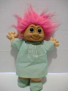 Troll Doll 11" Russ Plush Soft Body Get Well Soon - Picture 1 of 3
