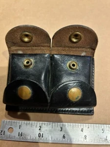 Vintage Service Mfg Co Black Leather Ammo Holder for Belt 41 X - Picture 1 of 4