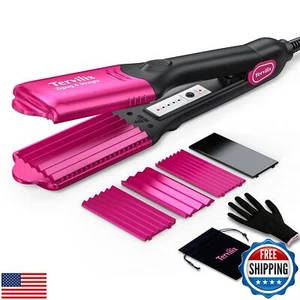 Plancha Crimpadora de Pelo Terviiix con 4 Platos Intercambiables, Queratina y Argán O - Imagen 1 de 5