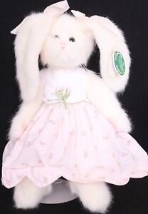 NEW Bearington Collection 420105 Baylee White Plush Stuffed Bunny Rabbit 
