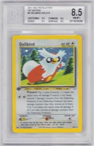 DELIBIRD 1ST EDITION NEO 3 POKEMON #5 BGS #0016838096 GRADED NM-MT+ 8.5 2001 - Picture 1 of 2
