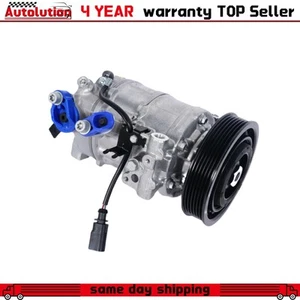 A/C Compressor with Clutch for Audi Q5 2013-2017 A4 Quattro S5 S4 SQ5 6SEU14C - Picture 1 of 5