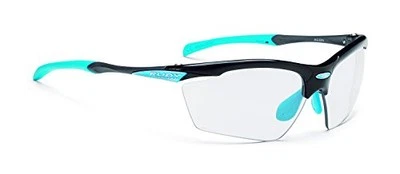 Occhiali da sole sportivi RUDYPROJECT AGON montatura nera lucida Impact X2 fo... - Immagine 1 di 2