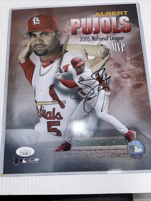 Albert Pujols Autographed 8x10 picture - Includes JSA COA St Louis Cardinals - Image 1 of 3