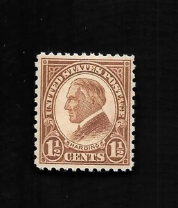 1923 US Scott #582 1 1/2 Cent Harding Perforated 10 Nicely Centered Stamp MNH - Bild 1 von 2