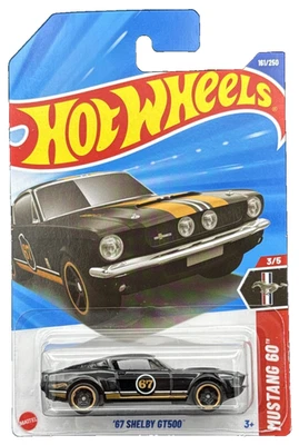 Ford Shelby GT500 Hot Wheels 2025 HW Mustang 60th 3/5 negro '67 Foto 1 de 4