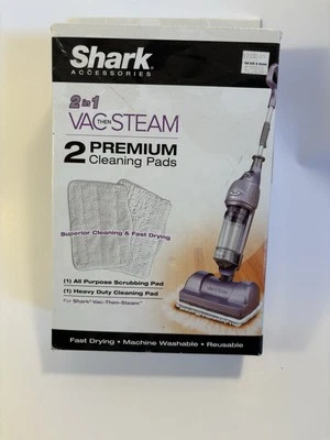Shark 2 en 1 aspiradora y vapor 2 almohadillas de limpieza premium 1 todo uso 1 resistente Foto 1 de 2