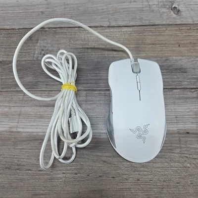 Razer Lancehead Tournament Edition Wired USB WHITE Mouse RZ01-0213 - Tested - Image 1 of 4