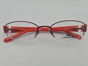 LACOSTE Eyeglasses LA12230 RE Red Half Rim 48+ 19-130  (Frames Only) Red Orange  - Picture 1 of 6