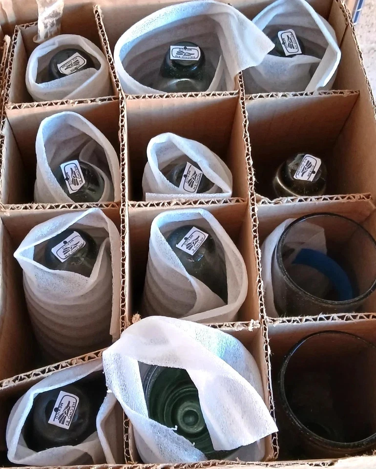 (120) Conos de Velas de Vidrio Reciclado Mexicano - Mangas de Candelabro Decoración de Boda 6" Foto 1 de 3