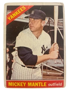 1966 Topps Mickey Mantle #50 Yankees *Read Description* - Picture 1 of 2