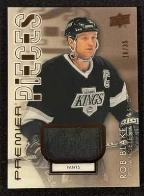 2024-25 UD Premier Hockey Rob Blake Pieces Game Worn Pants PRP-RB Memorabila /35 - Image 1 of 2