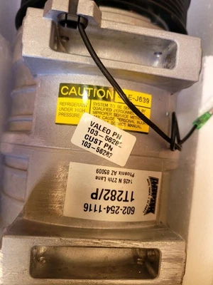 NEW VALEO 103-56282 A/C Compressor 8 Poly Clutch TM16HS 12V  ( GD-R) - Image 1 of 3