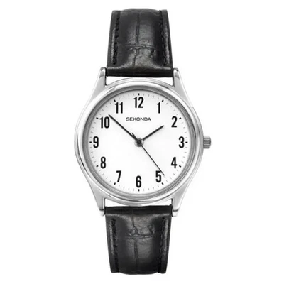 Reloj Sekonda Hombre Fácil Lectura Correa Negra Autorizado UK Stockist 3621 Foto 1 de 4