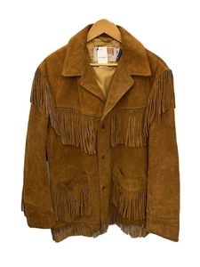 Schott Western Fringe Suede Jacket/40/Leather/Cml// - Picture 1 of 6