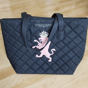 My Flat In London Jan Haedrich Design Lion Rhinestone Crown Quilted Bag READ - Picture 1 of 23