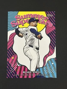 2025 Topps Series 2 Blake Snell Summer Superstars #SS-44 Los Angeles Dodgers (W) - Foto 1 di 2