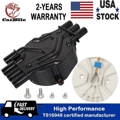 Ignition Distributor Cap and Rotor Kit For Chevy Astro BLAZER GMC C1500 4.3L V6 - Image 1 of 4