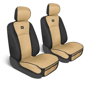 Fundas de asiento Caterpillar AeroMesh beige para camionetas, automóviles y SUV - (2) delanteras Tru... - Imagen 1 de 7