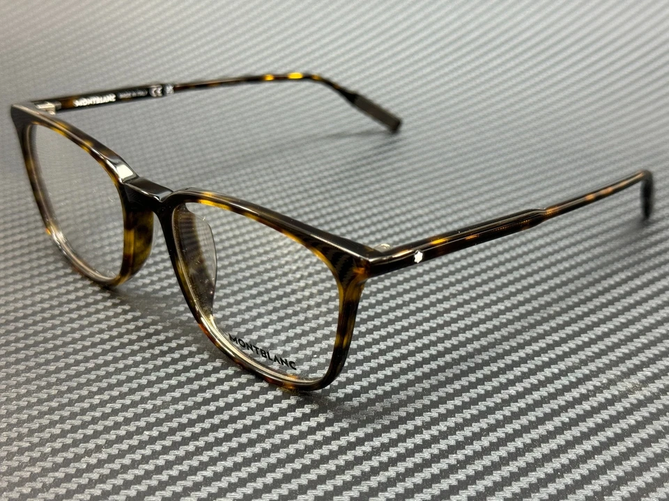 Gafas Mont Blanc MB0089OK 002 Havana redondas cuadradas para hombre 52 mm Foto 1 de 4