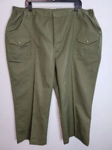 Vtg Boy Scouts of America Cargo Pants Mens 44x26 (40x26) Green Official Uniform - Picture 1 of 15