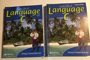 Abeka Lehrplan Götter Geschenk der Sprache C Schüler Arbeitsbuch Lehrerausgabe 2e Set - Bild 1 von 7