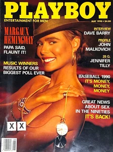 Playboy Magazine May 1990 - Marqaux Hemingway Pics, Actress Jennifer Tilly-VG - Picture 1 of 1