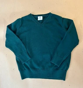 Gap Kids Boys Size XS Green Sweater - V-Neck - Great Condition - Picture 1 of 2