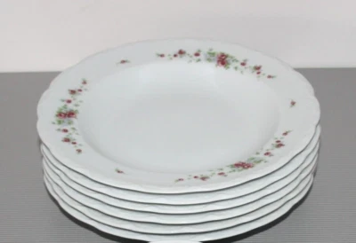 Mitterteich Blumenranke 3 Speiseteller, 6 Suppenteller u. 2 Schüsseln (Konvolut) - Bild 1 von 4