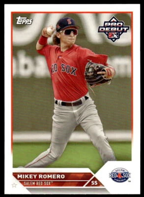 2023 Topps Pro Debut #45 Mikey Romero     Salem Red Sox - Image 1 of 2