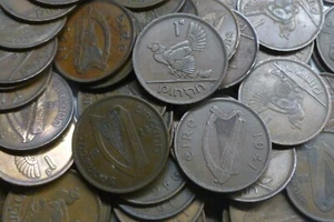 Irland Éire 1D's Bulk Lot 40 im Umlauf befindliche irische Pennies vor der Dezimalzeit 1928-68 Typ - Bild 1 von 1