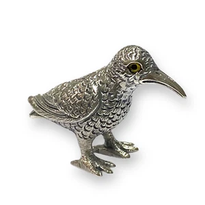 Collectable Victorian Style Bird Miniature Figurine 925 Sterling Silver - Picture 1 of 7