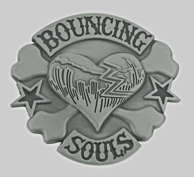 Heart Belt Buckles Bouncing Souls Halloween Party Costume New Men Women Gunmetal - Image 1 of 4